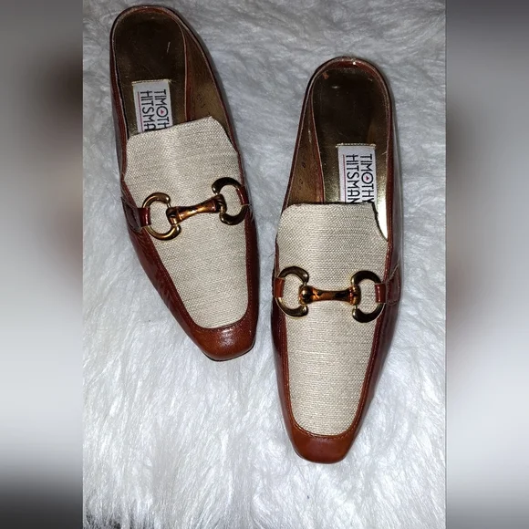 Timothy Hitsman Italian Mules. Trending. Horsebit Hardware on top. Size 8 1\2 - Picture 1 of 8